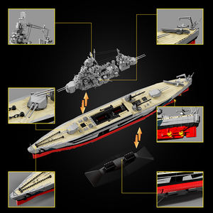 Kit de Modélisme Avancé Difficul Colo, Maquette de Bateau de Guerre US de la Seconde Guerre Mondiale, Jouet d'Assemblage Haute Difficulté pour Garçons, Cadeau, USS Colorado - Product Image 2