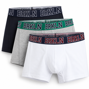 Sous-vêtements pour hommes, sous-vêtements super fins, sous-vêtements respirants, caleçons boxer pour hommes, bleu foncé, couleur unie - Product Image 4