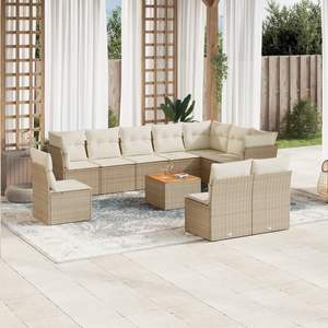 Beige Brown <b>Cream</b> Garden <b>Sofa</b> Set - Product Image 1