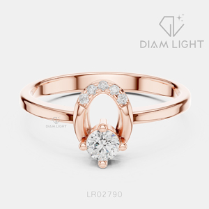 Bague en or blanc 14 carats pour femme avec diamant de laboratoire taille ronde de 0,146 carat, certifiée IGI, couleur F+, clarté VS+, bijoux de fiançailles, cadeau pour femme - Product Image 3