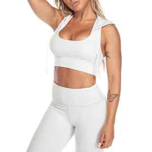 Conjunto de yoga para mujer, fabricado en Pakistán, personalizado, sin costuras, para gimnasio, 2 piezas, bra y leggings. - Product Image 2