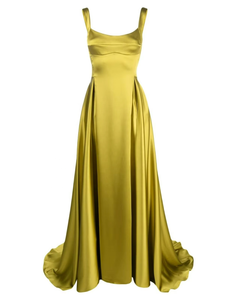 Robes de soirée et de fête de luxe en couleur unie pour femmes, robe maxi décontractée élégante et respirante pour femme - Product Image 1