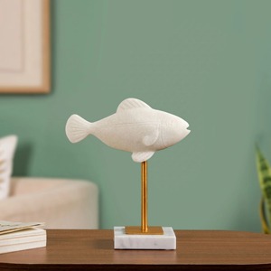 <b>Rustic</b> <b>Wooden</b> Base Metal Sculpture Vintage Inspired Decorative Showpiece for Home Interior <b>Shelf</b> and Table Display Minimalist - Product Image 2