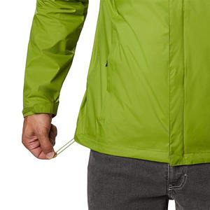 <b>Men</b> Hooded Waterproof <b>Jacket</b> Green Casual Outdoor Wear Polyester Shell Zipper Closure Autumn Style - Product Image 6
