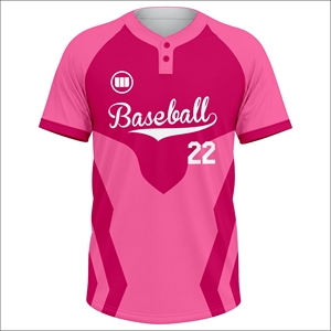 Wida Sports Men's Summer Custom Sublimated Baseball Jersey Printed Letter Design Breathable Quick Dry Fabric Team Uniform OEM - Product Image 2