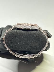 New Round Cut Diamond Watch <b>Smart</b> Stick Dial for Wedding and Partywear Men's Quartz Watch Available in Rose Gold - Product Image 2