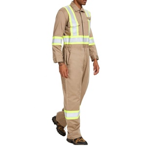 Tenue de travail respirante marron 2027 pour hommes – Uniforme de sécurité haute visibilité, antistatique et imperméable - Product Image 2