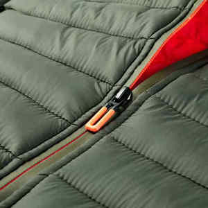 Gilet matelassé en toile sur mesure pour homme, grande taille, col en V, fermeture éclair, style décontracté, écologique, respirant, imperméable, printemps - Product Image 5
