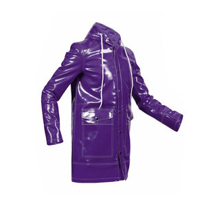 Impermeable Unisex de PVC Resistente, Largo Regular, con Estilo Urbano para Invierno - Product Image 2