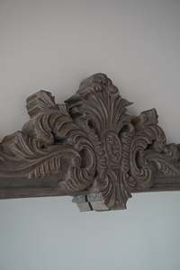Miroir d'arche en bois vintage, fait main, orné de sculptures traditionnelles, miroir décoratif pour entrée, chambre, salon, décoration intérieure - Product Image 4
