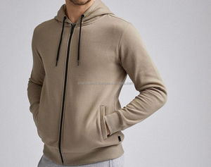 custom zipper <b>hoodie</b> cotton french terry sweatshirts blank full <b>zip</b> <b>up</b> <b>vintage</b> acid wash sun faded hoodies men - Product Image 2