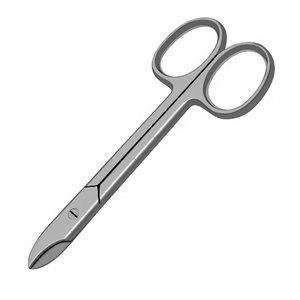Tijeras para Coronas Dentales de 4.5 Pulgadas, Rectas, Instrumentos Quirúrgicos Dentales, Acero Inoxidable de Grado Alemán, Tijeras de Precisión para Cortar Coronas - Product Image 5