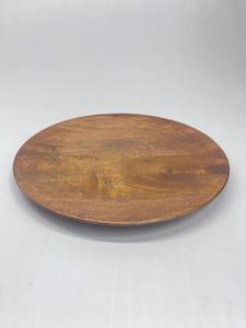Assiettes rustiques en bois d'acacia rondes, écologiques, pour la décoration de table de mariage ou de fête. - Product Image 2