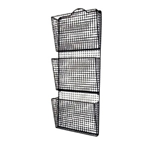 Single Shelve Wall Mounted Metal Magazine File Rack Organizer Entryway <b>Mail</b> Office Bathroom Home Use-Multifunction Design - Product Image 4