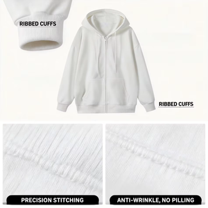 Sudaderas con Capucha y Cremallera de Alta Calidad, Tejidas y Forradas, con 100% Algodón Ecológico para Hombre, para Fitness de Invierno 2026 - Product Image 4