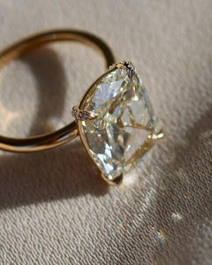 เพชรแท้จากธรรมชาติ18K14K แข็งทองสีเหลืองสีขาวโรสโกลด์ MOQ 1ชิ้น - Product Image 4