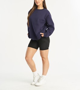 Best Selling Custom Women's Winter Printed Oversized Sweatshirt Crew Ribbed Neckline Cuffs Women's Gym <b>Workout</b> <b>Hoodie</b> Sweatshirt - Product Image 5