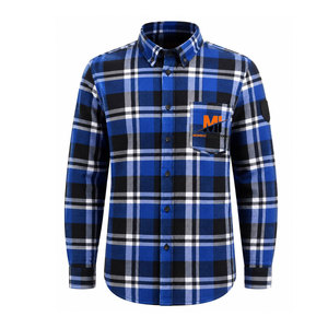 Chemise en flanelle de bonne qualité, logo personnalisé, vente en gros d'usine, confortable, 100% coton, manches longues, chemise en flanelle à carreaux décontractée pour hommes - Product Image 2