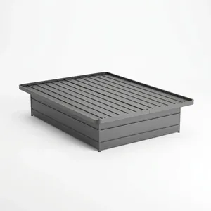 <b>King</b> Size Modern Iron Foldable <b>Platform</b> <b>Bed</b> Frame Durable Metal <b>Bed</b> for Commercial Hotel Use - Product Image 3