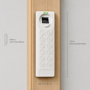 Lecteur de contrôle d'accès intelligent par empreinte digitale avec clavier tactile, lecteur de carte RFID et OSDP - Product Image 4