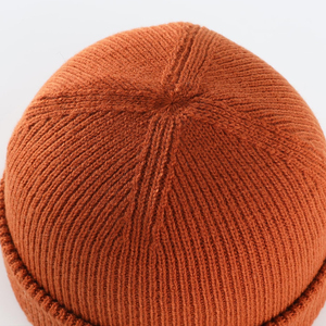 Unisex Ribbed Beanie Hat Solid Color Cuffed <b>Winter</b> <b>Cap</b> for Adults 56-58CM Vintage Breathable Waterproof Casual Style Wool Blend - Product Image 6