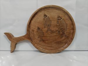 เขียงไม้ แผ่นรองตัด แผ่นหั่นอาหาร ที่หั่นอาหาร แผ่นตัดไม้ - Product Image 2