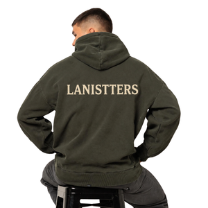 Custom Mens Pullover Hoodie Clean <b>Hood</b> <b>Fleece</b> Sweatshirt Kangaroo Pocket Front Logo Regular Fit Casual Apparel 100% Cotton - Product Image 2
