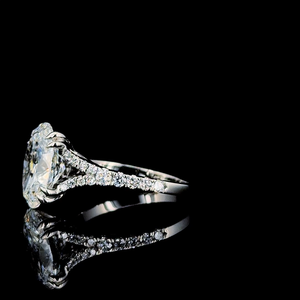 Anillo de Boda Delicado de Oro Blanco de 10K con Diamantes Certificados por IGI para Mujer, Elegante Anillo de Compromiso con Engaste de Puntas, Regalo de Joyería para Fiesta - Product Image 3