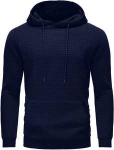 260 Grams Men's Casual Pullover Solid Jacquard Digital Printed Hoodie with Silicone Design for Winter - Product Image 2