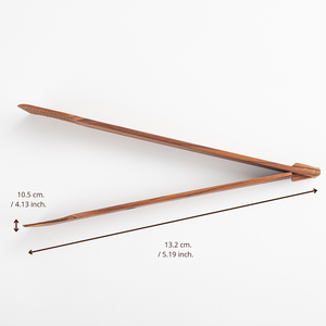 Salad <b>Tongs</b> Wooden Handmade Durable Anti-Slip Light Weight Oven Safe <b>Serving</b> Cooking Tool for Kitchen Use - Product Image 2