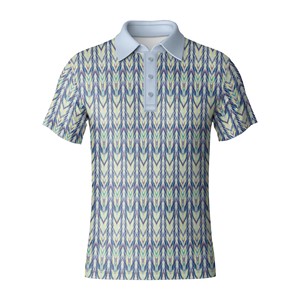 Polo de golf respirant et léger en polyester et élasthanne extensible, vêtements de golf d'extérieur, logo personnalisé - Product Image 3
