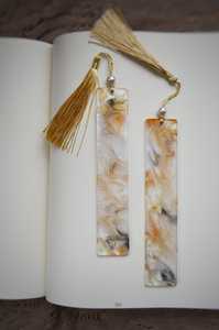 ที่คั่นหนังสือทำมือจากไม้แท้ ประดับดอกไม้แห้ง กลิตเตอร์สีทอง ปรับแต่งได้ ทนทาน เหมาะสำหรับนักเรียน - Product Image 5