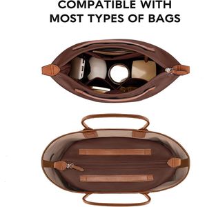 Organizer per Borsa da Donna Leggera con Tasche Multiple e Cerniera, Divisorio per Borsa e Protezione della Privacy - Product Image 2