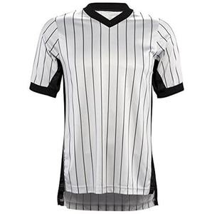 เสื้อยืดคอโอแบบถักสำหรับกรรมการผู้ชาย เล่นกีฬา บาสเกตบอล ฟุตบอล ผลิตจากผ้าฝ้ายใยไผ่ เป็นมิตรกับสิ่งแวดล้อม - Product Image 2