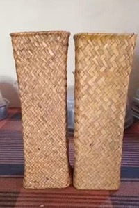 Long Planter Rattan Vase Style Decorative Flower <b>Pot</b> <b>Holder</b> For Home Garden Balcony Indoor Outdoor Modern Boho Storage Decor - Product Image 3