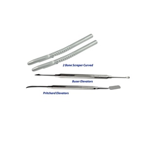 Osteótomos Angulados para Levantamiento de Senos, Puntas Cóncavas y Convexas, Instrumentos Quirúrgicos Dentales Manuales, Set de Implantes Reutilizables y Autoclavables - Product Image 4