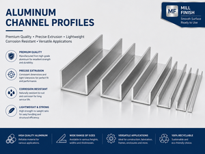 Profils de canaux en aluminium pour la construction de structures, la protection des bords et les applications de montage de composants - Product Image 2