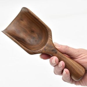 Cuchara de madera de roble, cuchara de madera para sal, para uso en la cocina, hecha a mano con madera natural, diseño único. - Product Image 1