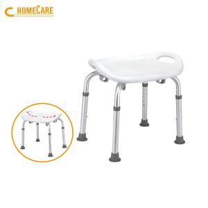 Chaise de douche en aluminium blanc pour désactiver - Product Image 3