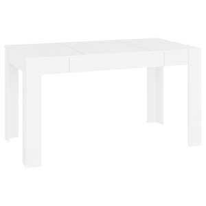 Tavolo da Pranzo Medio Semplice in Legno Ingegnerizzato Bianco - Product Image 2