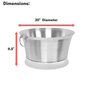 Cubetera de Aluminio Ecológica Hecha a Mano Profesional, Estación de Mixología Moderna con Acabado Satinado para Uso Comercial, Zahid Export - Product Image 2