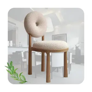 Nordic designer schienale sedia stile crema camera da letto per la casa ciambella trucco moderno minimalista caffè e sedia da pranzo