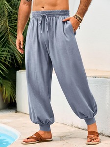 High Demand Baggy Pants Relaxed Fit Premium Fabric Everyday Casual <b>Trousers</b> Factory - Product Image 4