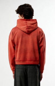Sudadera con Capucha Extra Grande Unisex con Logotipo Personalizado Premium, Sudadera de Algodón Tejido Francés para Hombre, Estilo Casual Otoñal con Bolsillo, Lavado Ácido, Efecto Desgastado por el Sol - Product Image 2