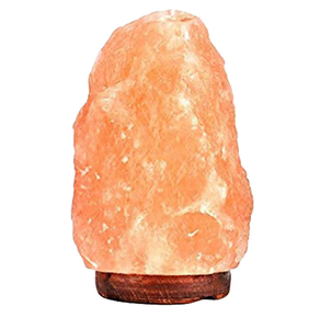 Lampe en sel de l'Himalaya sculptée, forme naturelle, écologique, 6 pouces de haut, décoration pour la maison et les mariages - Product Image 4