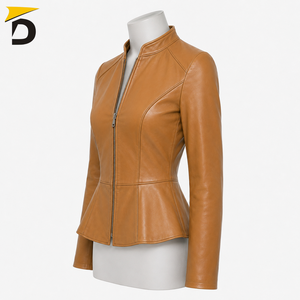 Chaqueta de Piel de Oveja para Mujer, Personalizada, de Alta Calidad, 2026, con Relleno de Algodón Teñido, Ecológica - Product Image 5