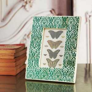 Nouveauté : Cadre photo en bois avec incrustation de os, design unique, haute qualité, pour la décoration de la maison ou du bureau, provenant d'Inde. - Product Image 1