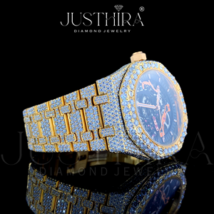 Reloj Automático Premium para Hombre, Totalmente Cubierto de Diamantes, con Esfera de Acero con Corte de Diamante de Laboratorio, Estilo Hip-Hop, Reloj de Pulsera de Moda - Product Image 3