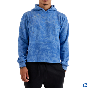 Sweat à capuche zippé oversize pour homme 100% coton tricoté, production en gros, échantillon gratuit, vente en gros - Product Image 3