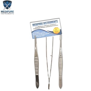 Pinces à tissus Gillies réutilisables, instrument chirurgical en acier inoxydable, qualité professionnelle, usage médical et vétérinaire - Product Image 4